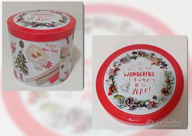 Barattolo di latta natalizio panettone Balocco