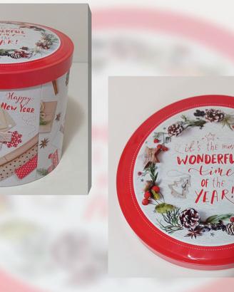 Barattolo di latta natalizio panettone Balocco