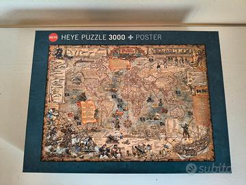 Puzzle Heye "Pirate World" (Mappa dei Pirati) – nu