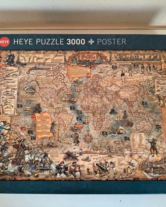 Puzzle Heye "Pirate World" (Mappa dei Pirati) – nu