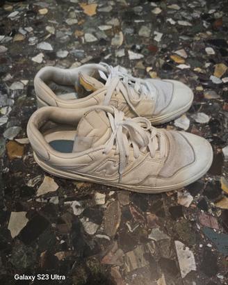 new balance 550 bianche