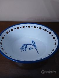 portafrutta Ikea metallo smaltato vintage 