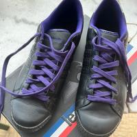 Scarpe Coq nere e viola