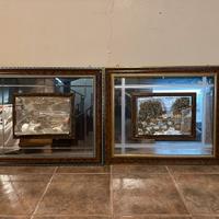 Quadro specchio rilievo paesaggio