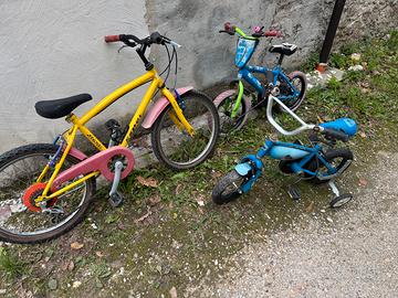 Set biciclette bambino