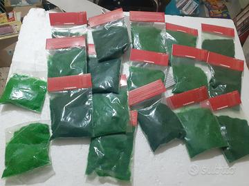 lotto sacchetti erbetta sintetica modellismo ferro