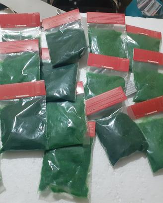 lotto sacchetti erbetta sintetica modellismo ferro