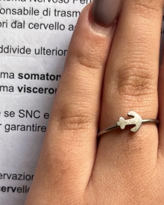 Anello con ancora argento Marlù