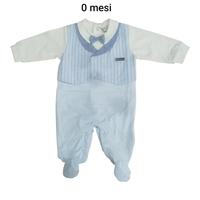 Tutina neonato in jersey pastello Chic 