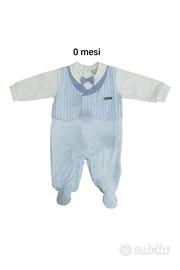 Tutina neonato in jersey pastello Chic 