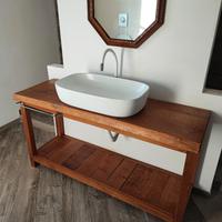 Mobile bagno Legno Massello Artigianale
