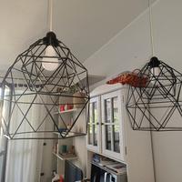 Lampadari in coppia stile industriale 