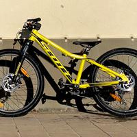Bicicletta scott scale 24 disc yellow