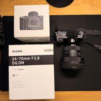 ZVE1 Sony + Obiettivo Sigma Art 24-70 F2.8 DG DN
