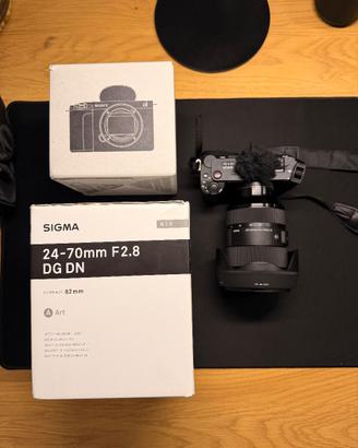 ZVE1 Sony + Obiettivo Sigma Art 24-70 F2.8 DG DN
