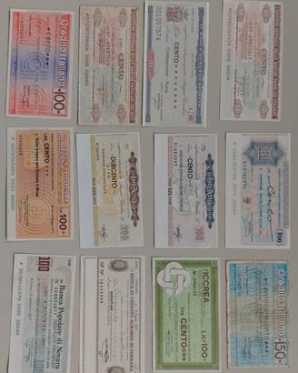 12 miniassegni diversi