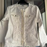 Lui jo giacca di jeans bianca, tg 40