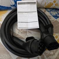 Cavo Ricarica Auto Elettrica Tipo 2 VOLEX 22kW 6m