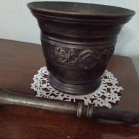 mortaio bronzo antico 