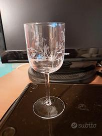 6 bicchieri di cristallo