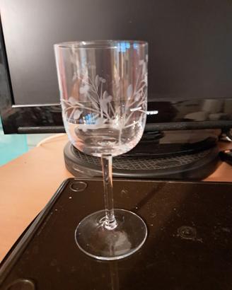 6 bicchieri di cristallo