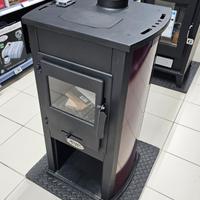 Stufa a Legna 9kw Piastra Pietra Refrattaria 