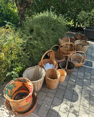 Vari cesti in vimini