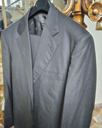 Completo gessato grigio scuro "LoroPiana Cashmere"
