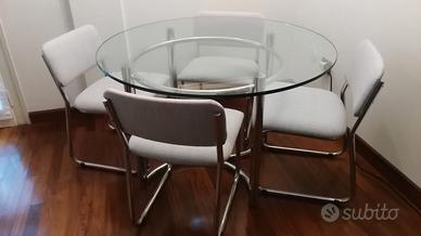 Tavolo e sedie originali anni' 70