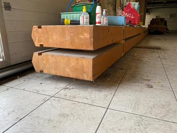 Trave legno lamellare per tetto