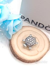 Charm originale pandora tartaruga in Pavè 