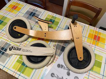 Wishbone 3 in 1 legno Naturale Bicicletta triciclo