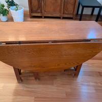 Tavolo legno da pranzo rotondo pieghevole