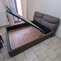 Letto matrimoniale con contenitore 