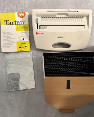 Rilegatrice manuale + dorsi e copertine A4