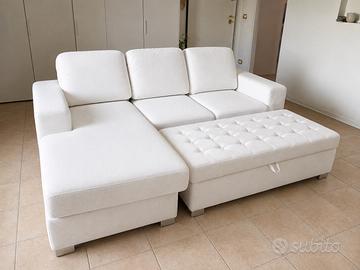 Divano sfoderabile chaise longue + set ricambio