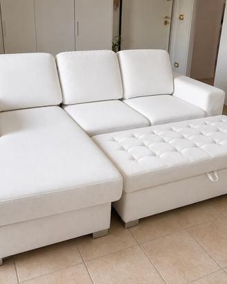 Divano sfoderabile chaise longue + set ricambio