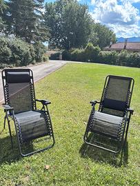 Coppia sedie sdraio Amazon