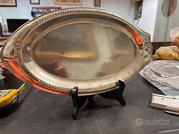 Piatto placcato  in argento