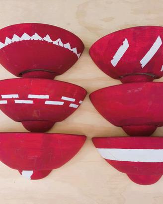 7 APPLIQUE ETNICHE ARTIGIANALI IN BLOCCO