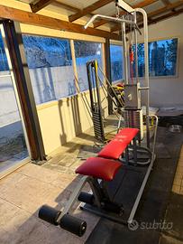 Lat machine multifunzione con panca