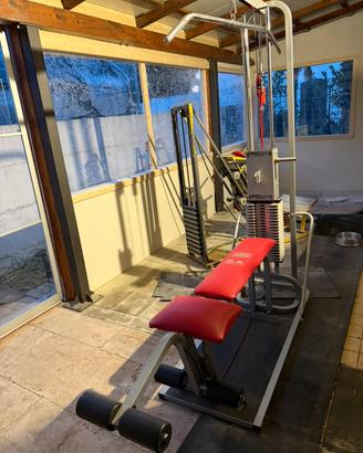 Lat machine multifunzione con panca