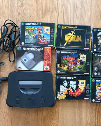 Lotto N64+ 7 Giochi (smash, 007, banjo, ecc..)