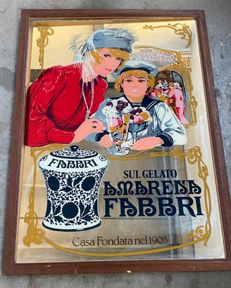 Specchio Pubblicitario Vintage "Amarena Fabbri"