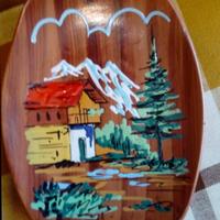 Quadretto in legno disegnato a mano 