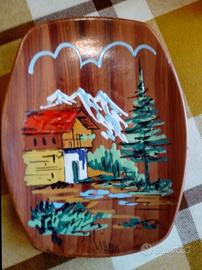 Quadretto in legno disegnato a mano 