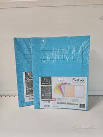 2 pacchi 50 Cartelline A4 Colori Assortiti