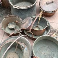 Pentole in rame vintage