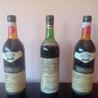 vecchie bottiglie di vino anni 1960/70