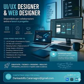 UI/UX & Web Designer disponibile per collaborare